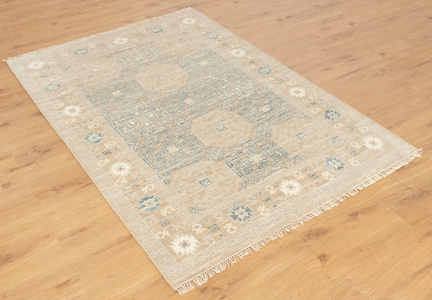 Khotan Faded Ivory Turkish Hand knotted Rug | Best Place to Buy Area Rugs Online | Shritija Rugs